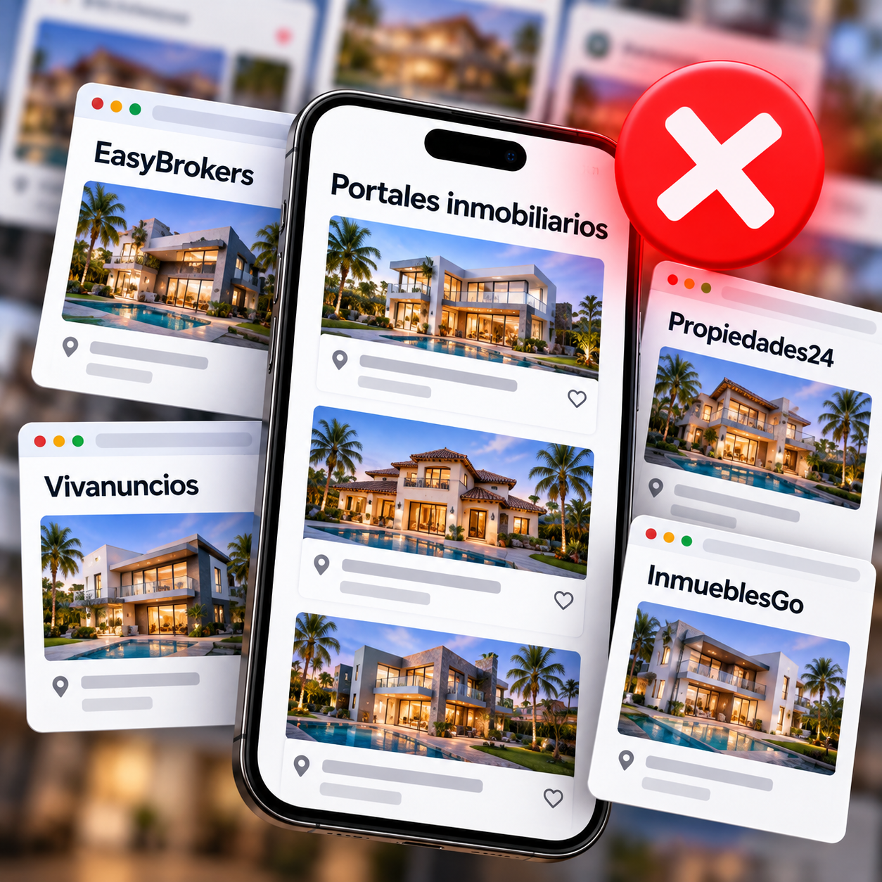Portales inmobiliarios: No construyen tu marca. El cliente recuerda la plataforma, no a ti.